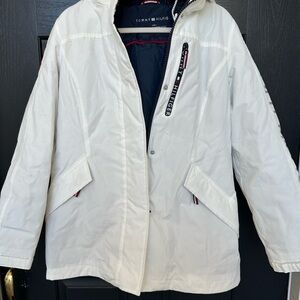 Tommy Hilfiger Navy and White All-Weather Jacket